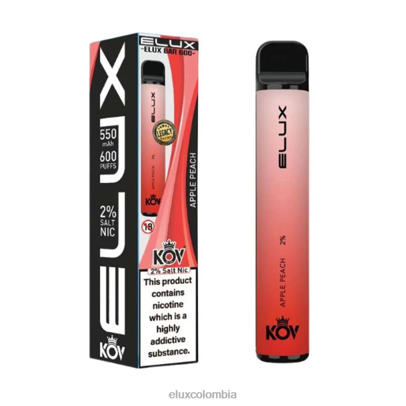 Elux Vape Juice Amazon - Elux Bar vape desechable serie Legacy durazno manzana XFP06103