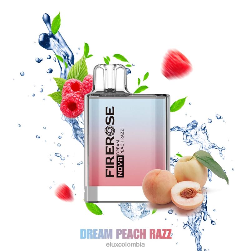 Elux Amazon Colombia - Elux Firerose Nova Vape disponible de 600 inhalaciones razz de melocotón de ensueño XFP06112