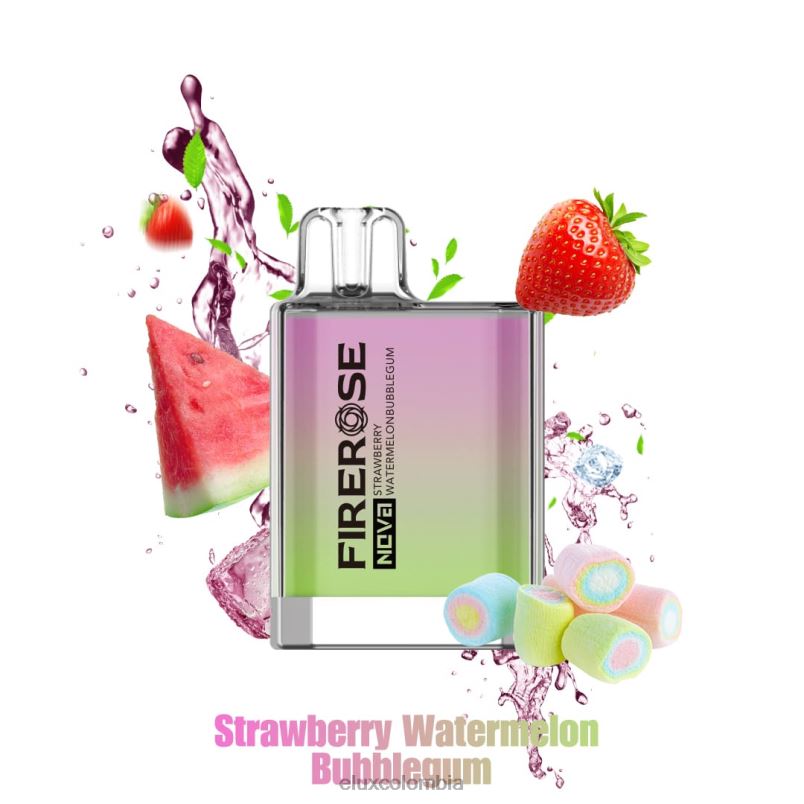 Elux Colombia - Elux Firerose Nova Vape disponible de 600 inhalaciones chicle de fresa sandía XFP0624