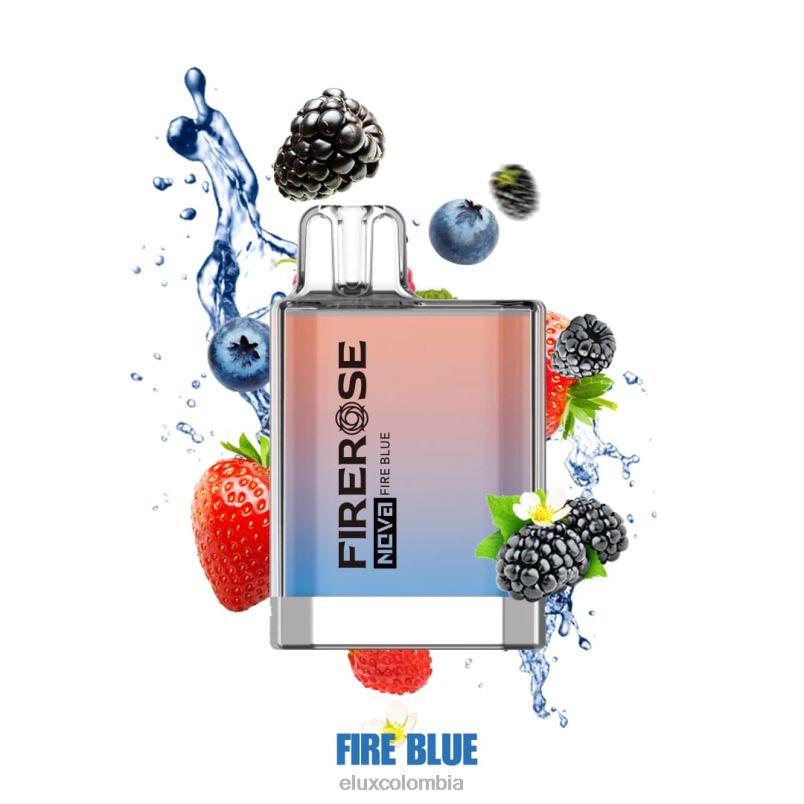 Elux Vape Colombia - Elux Firerose Nova Vape disponible de 600 inhalaciones fuego azul XFP0626